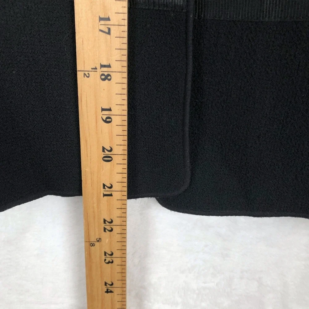 ANN TAYLOR 100% Wool Grosgrain Ribbon Waist Snap Front Jacket Sz 4P Bow Back